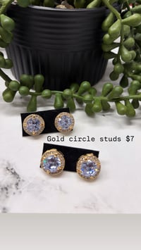 Image 5 of Gold studs PICK INSIDE2