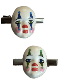 Image 1 of Clown Baby Hair Clips (classic clown)