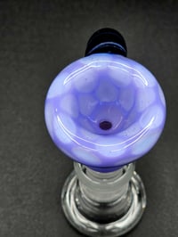 Image 8 of Purple UV Reactive 14mm Slide With Horn 