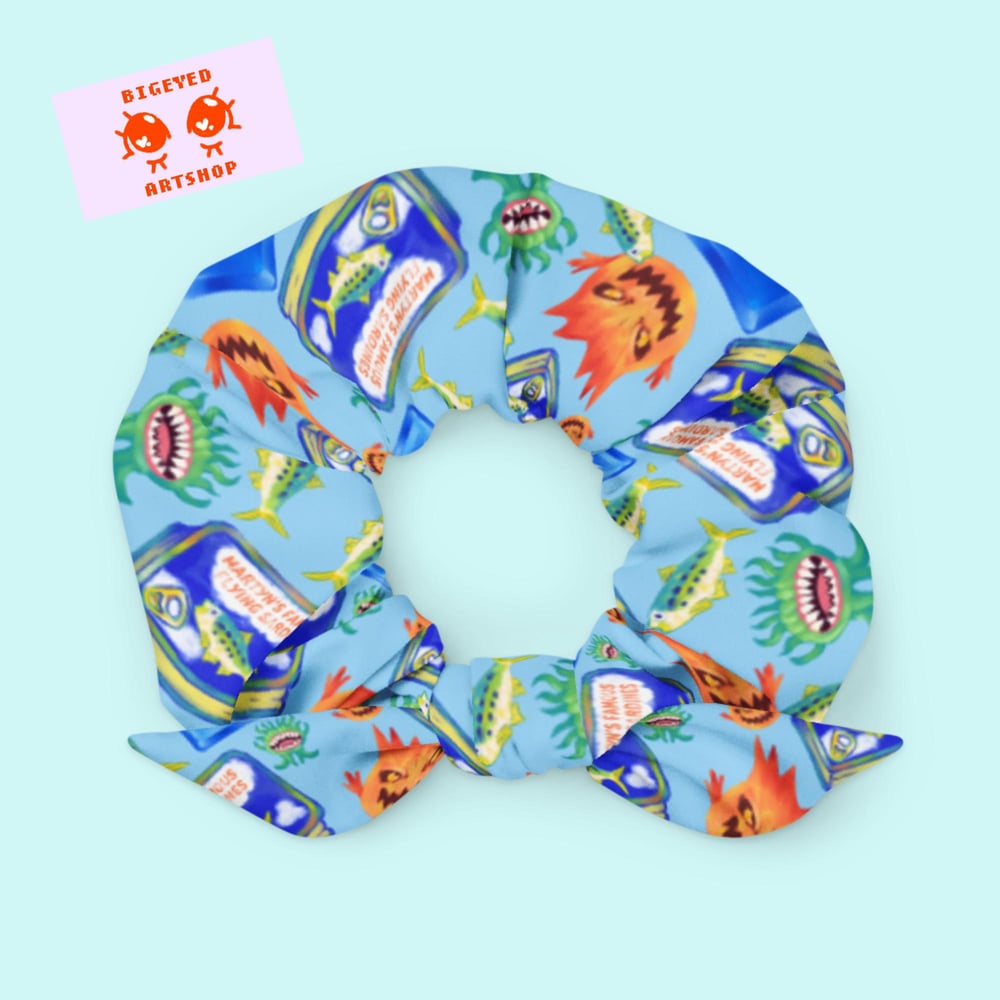 Image of Canned Blue Mage Scrunchie (FFXIV)