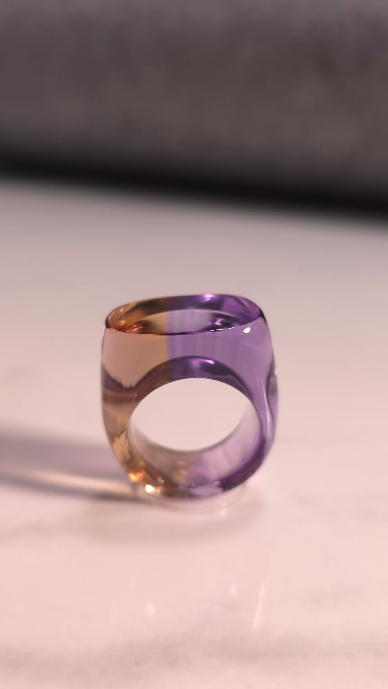 Image of Ametrine Jelly Ring Signet 