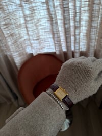 Image 4 of Brown Leather Gold Dial Pulsar by SEIKO Tank - New with Tag