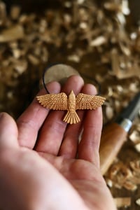 Image 3 of  Raven Pendant Necklace