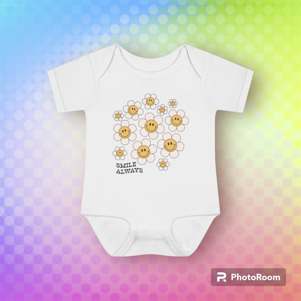 Image of Smile always baby bodysuit