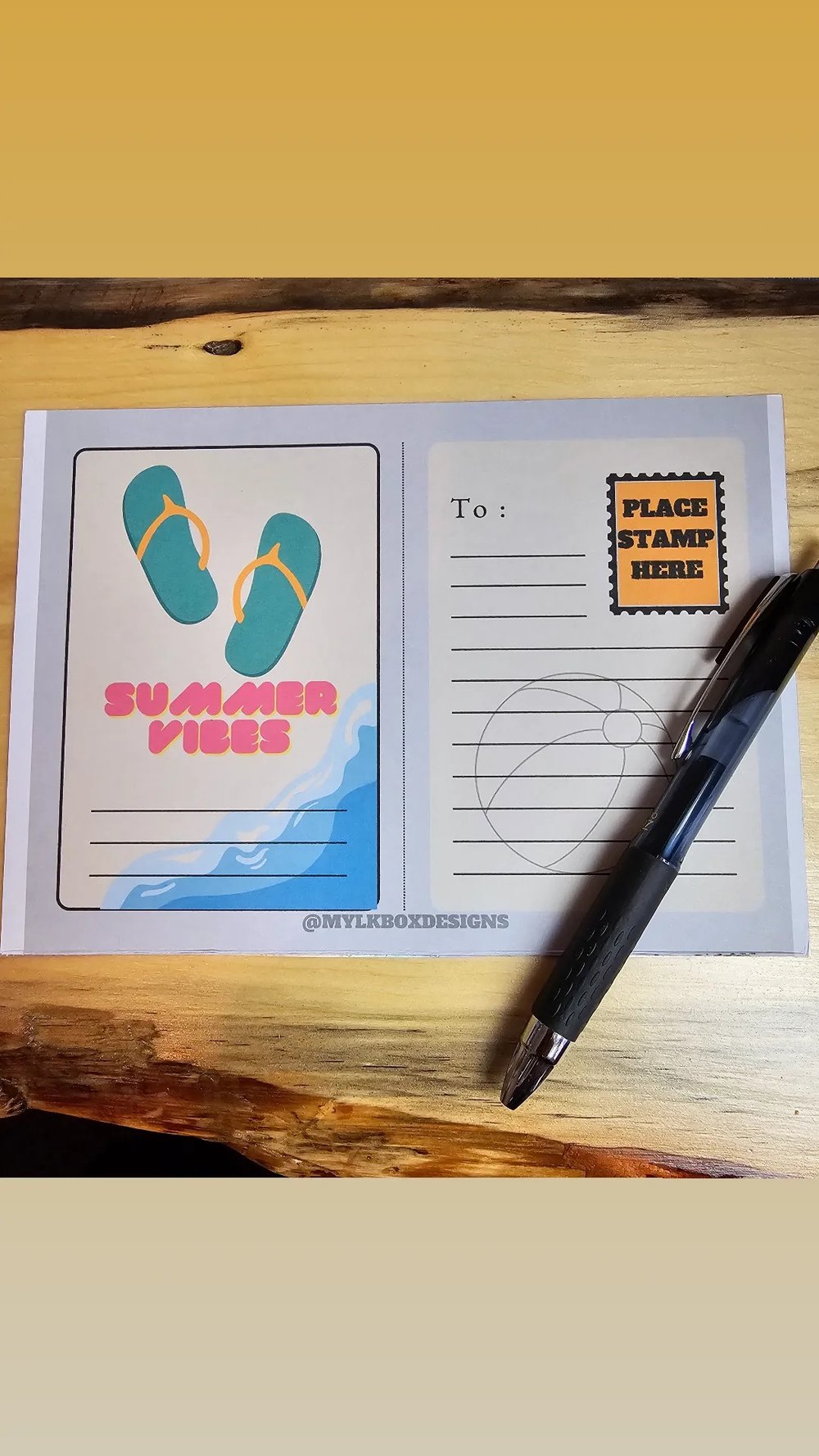 Image of "Summer Vibes " Post Card