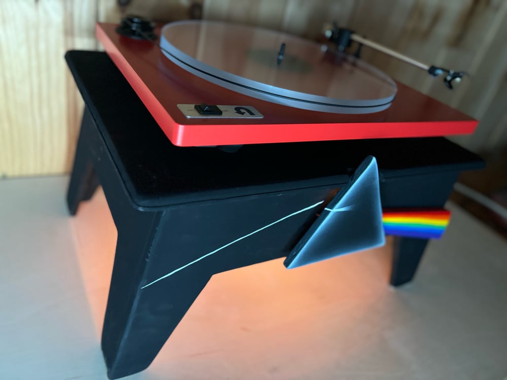 Image of Pink Floyd Dark Side of the Moon Turntable Table