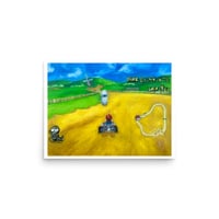 Mario in the Meadows (Mario Kart Wii) - Poster Print