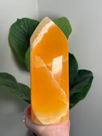 Image 1 of XL ORANGE CALCITE TOWER -UTAH-