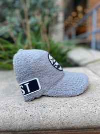 Image 2 of Mista Seven Fleece SnapBack Grey White 