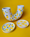 LEMON DOUBLE VASE 