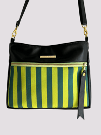 Image 4 of Green stripes crossbody
