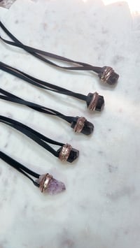Image 2 of *new* MINI SKINNIES- black tourmaline + amethyst