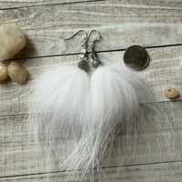 Image 2 of Fox Poofs with faceted Labradorite 