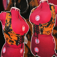 Image 1 of Frayed denim vest S/M