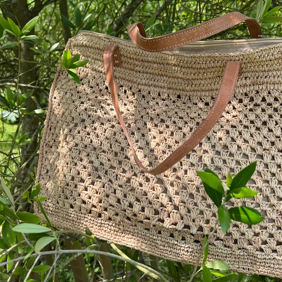 Image of Grand Sac en Raphia MYA 