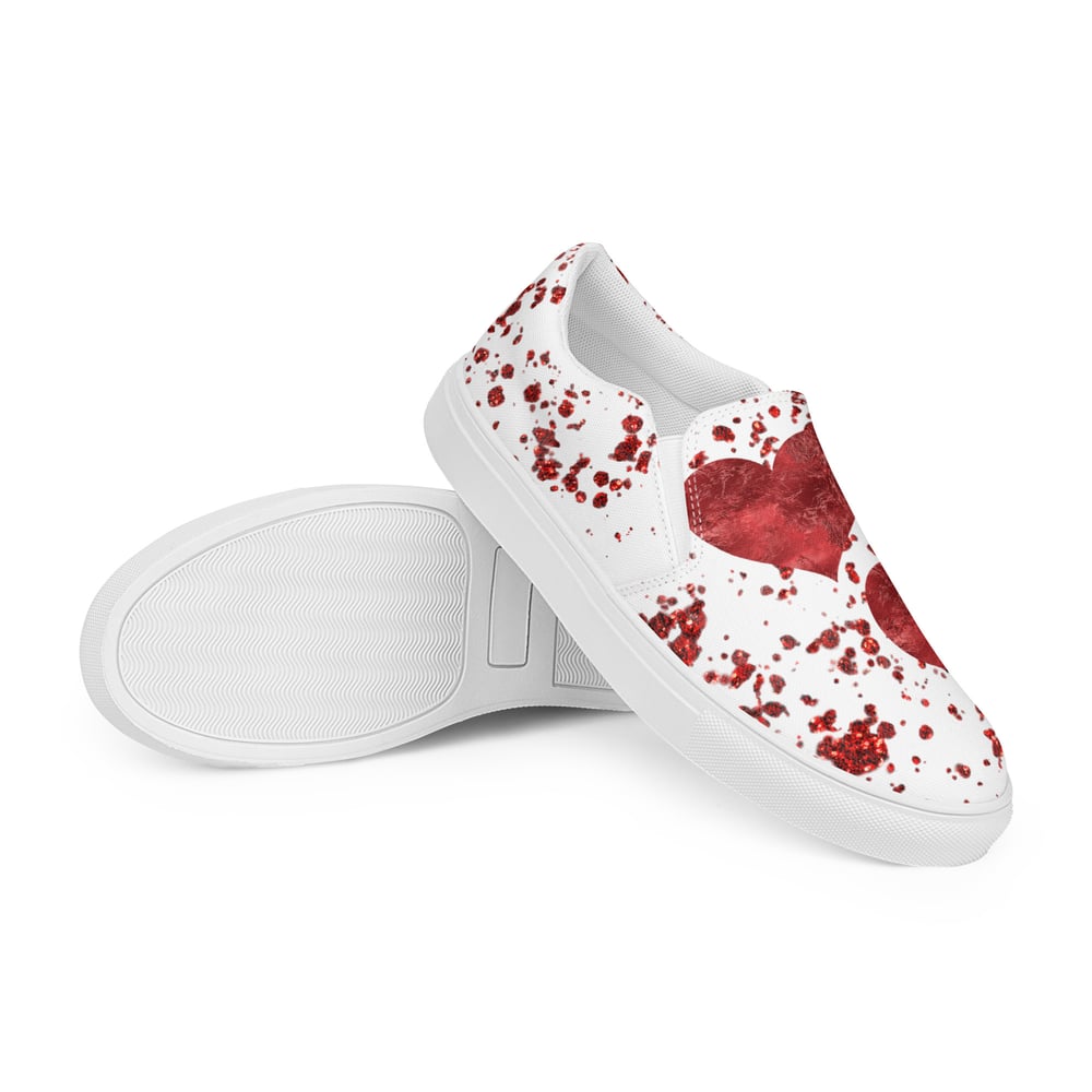 Image of Men’s Valentines slip-on canvas shoes