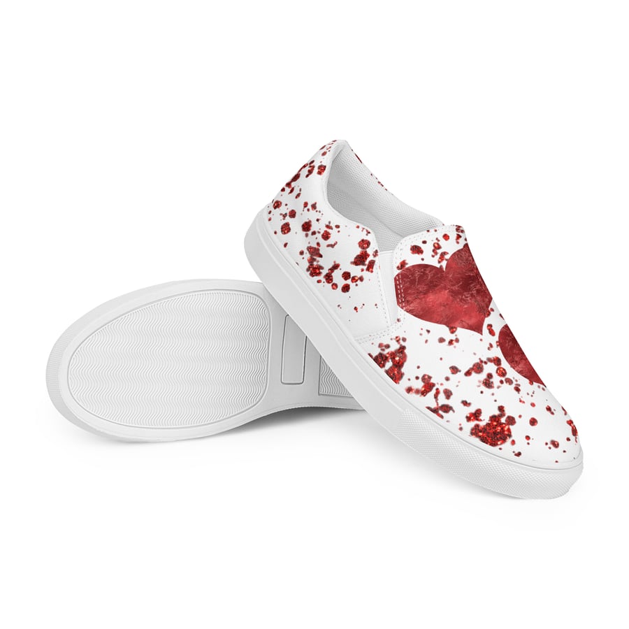 Image of Men’s Valentines slip-on canvas shoes