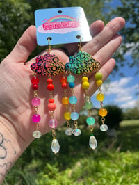 Image 2 of Lisa Frank Inspired Cloud Earrings