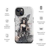 Image 18 of Dark Fairy and Flowers Goth Inspired Mystical Fantasy Tough Case for iPhone®