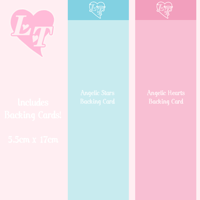 Image 2 of Angelic Hearts/Stars Sticker Sheet