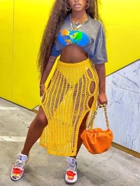 Image 1 of Yellow skirt cover up