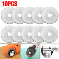 Image 7 of 10pcs 28/45/60mm Rotary Cutter Blades Circular Cutting Patchwork Fabric Leather Refill Blades Replac