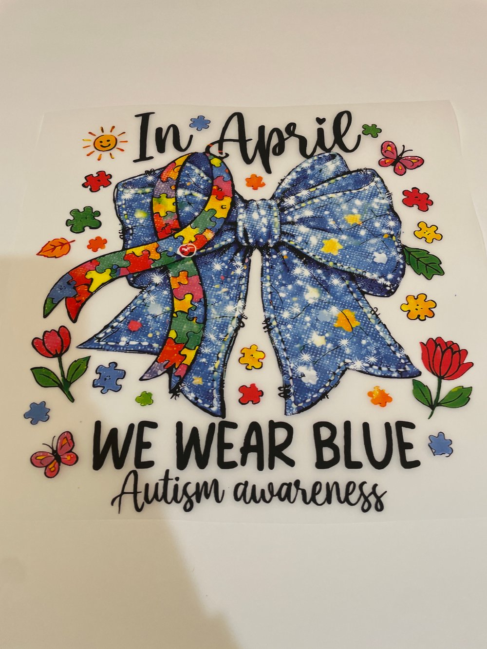Image of In April We Wear Blue Autism Awareness