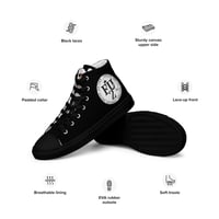 Image 2 of Men’s high top canvas shoes