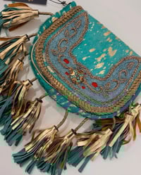 Image 5 of Cowhide Tassel Boho Bag
