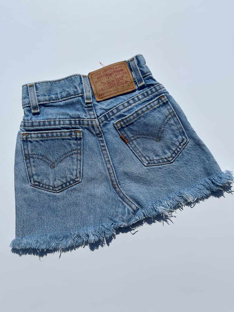 Image of Vintage Levi's Cut Off Skirt Size 5 SLIM