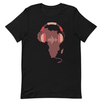 Image 4 of African Music Tee - Mocha & Red
