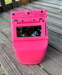 Image 3 of Hot Pink Hobart welding hood 