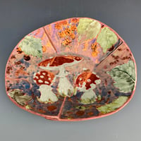 Image 1 of “Fly agaric” flambé lustre bowl 