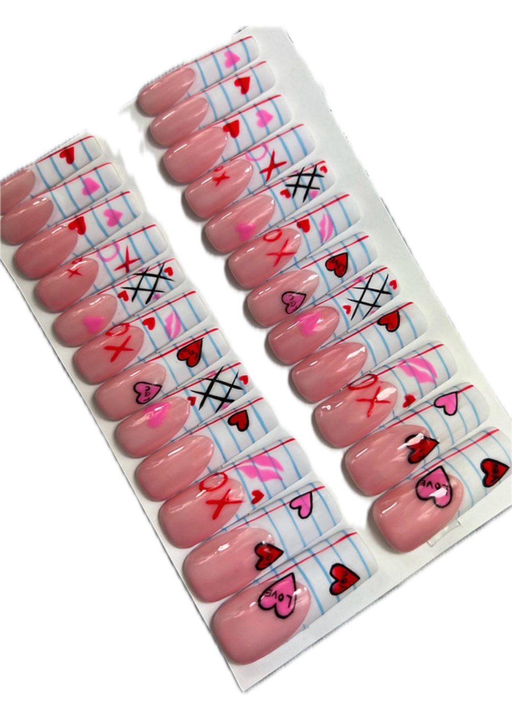 Image of Pick a 20 piece press on nail set from photo 1-25