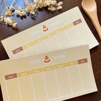 Image 2 of Pudding Weekly Planner Memo Pad
