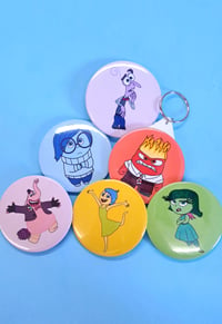 Image 2 of Inside Out Keyring/Badge/Magnet/Mirror