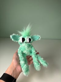 Image 3 of Small Weighted Side Eye Monster - Mint