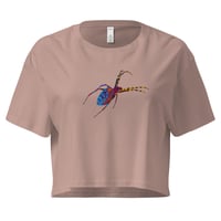 Image 14 of Crop top - Spider Rainbow Glow