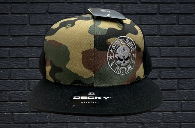 Camo/Black Side Nation SnapBacks