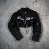 Image 1 of R Micro Cropped Moto cross jacket 