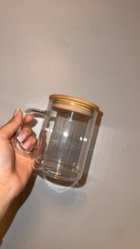 Image 1 of 17oz glass mug 