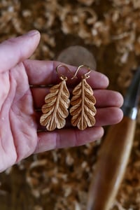 Image 4 of • Oak leaf Earrings 