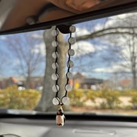 Image 1 of Clear Quartz Penguin Car Charm