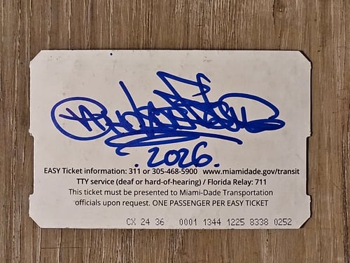 Image of Original Drawn on MDC Transit Pass