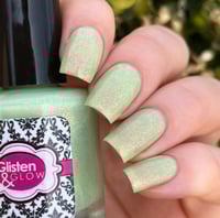 Image 3 of Glisten & Glow Feather Green