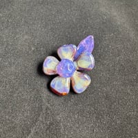 Image 2 of Dusty Purple Flower Pendant 