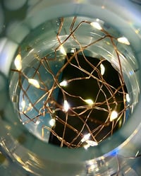 Image 6 of METALLIC BLUE GLASS LAMP