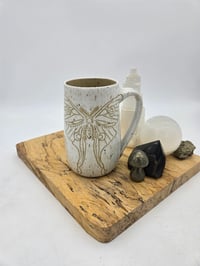 Image 1 of White Luna Moth Mug