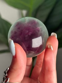 Image 2 of RAINBOW FLUORITE SPHERE -CHINA- Q