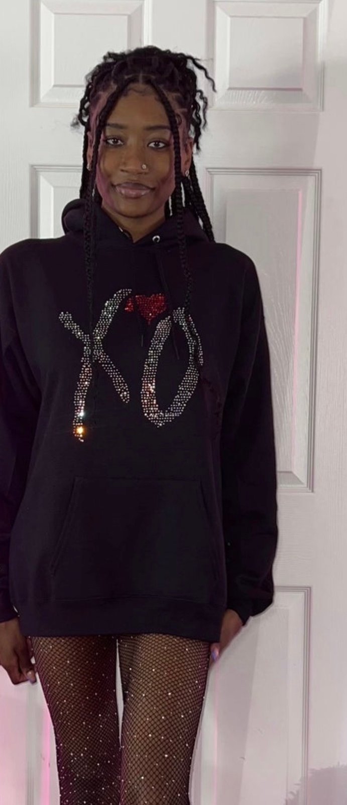 Inspired The Weeknd XO Sweatshirt Just XO ON Front Picture on